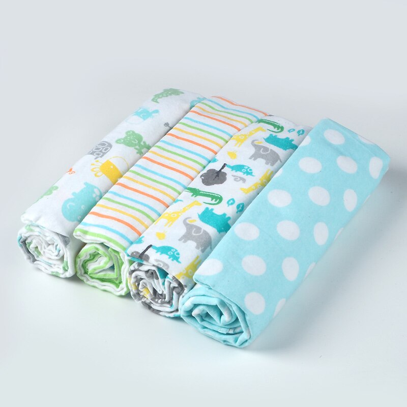 Muslin Flannel Swaddle Set 4 Pcs - Pet and Parent Care