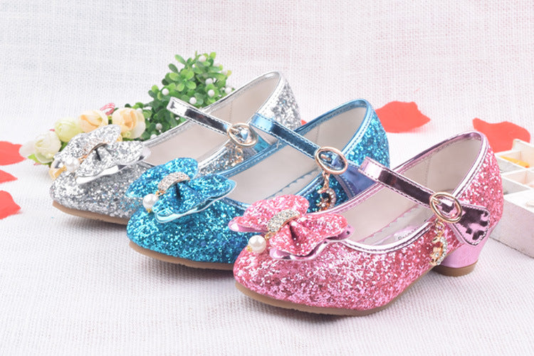 Glitter Brilliant Leather Shoes For Girls - Pet and Parent Care