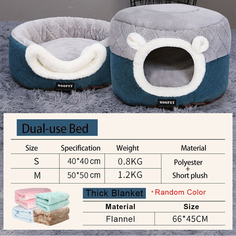 Soft Plush Bed House - Pet and Parent Care