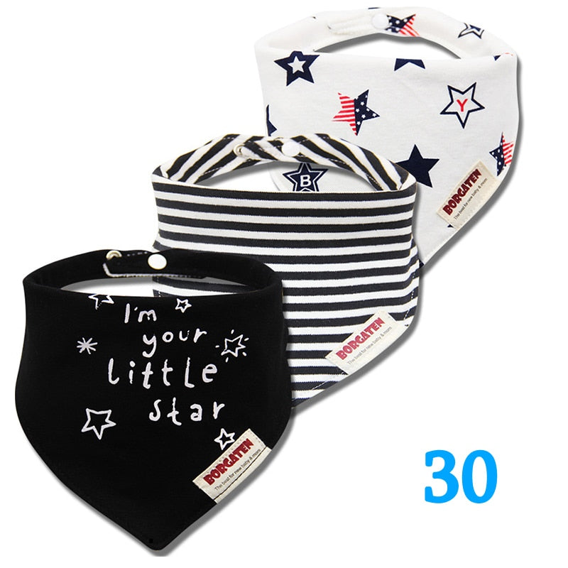 Colorful Waterproof Baby Bibs 3 pcs Set - Pet and Parent Care