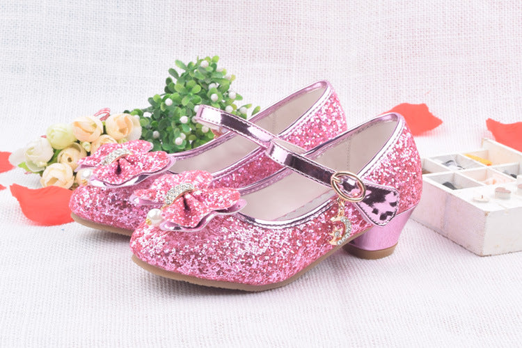 Glitter Brilliant Leather Shoes For Girls - Pet and Parent Care