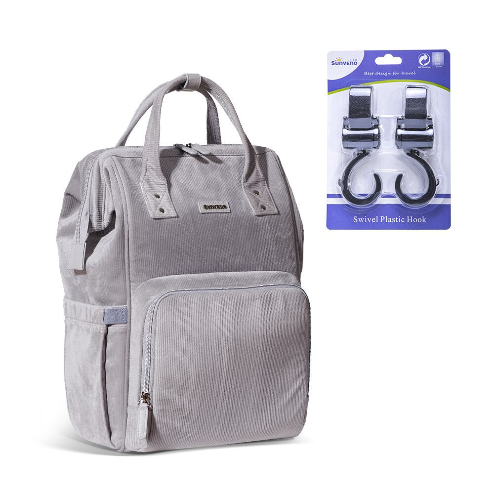 Plain Polyester Diaper Backpack - Pet and Parent Care