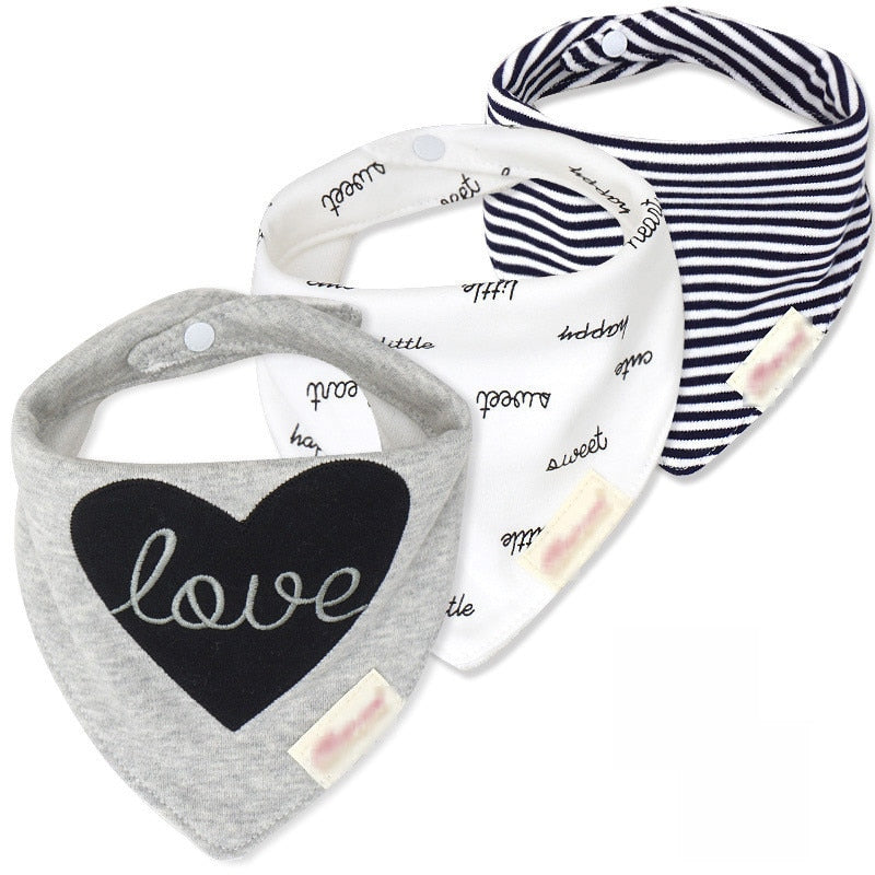 Colorful Waterproof Baby Bibs 3 pcs Set - Pet and Parent Care