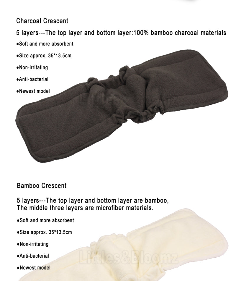 Baby's Reusable Washable Diaper Inserts Set, 10 Pcs - Pet and Parent Care