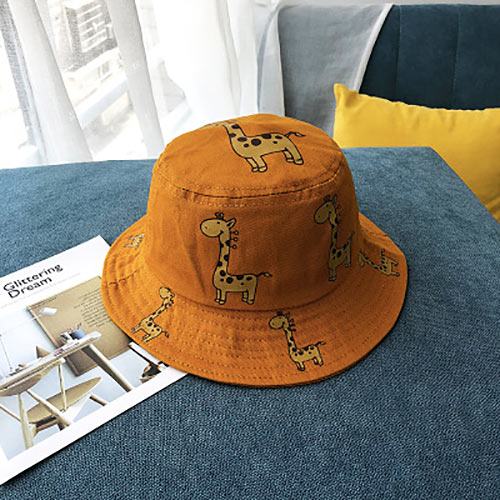 Cartoon Giraffe Printed Sun Hat for Kids - Pet and Parent Care