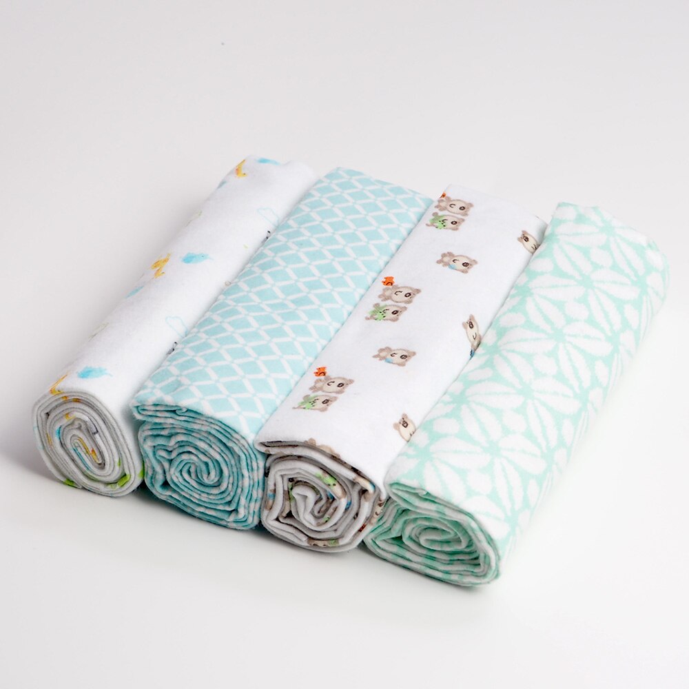 Muslin Flannel Swaddle Set 4 Pcs - Pet and Parent Care