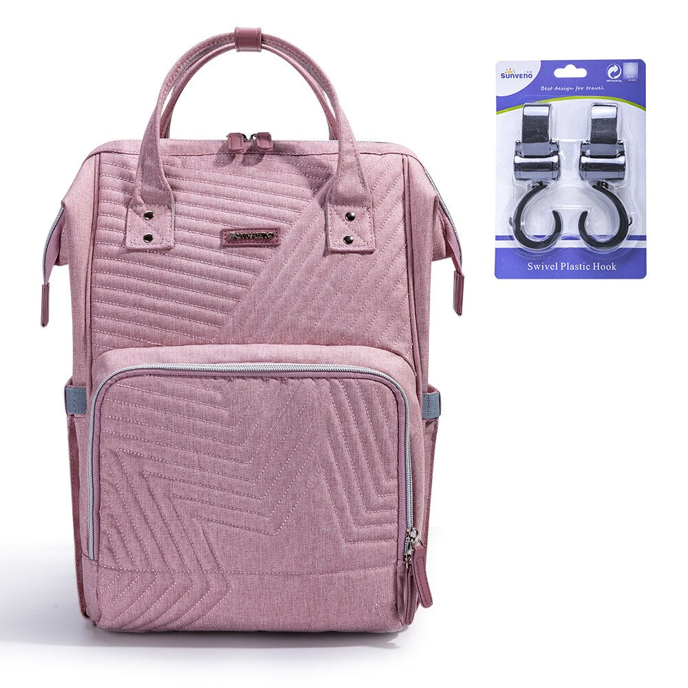 Plain Polyester Diaper Backpack - Pet and Parent Care