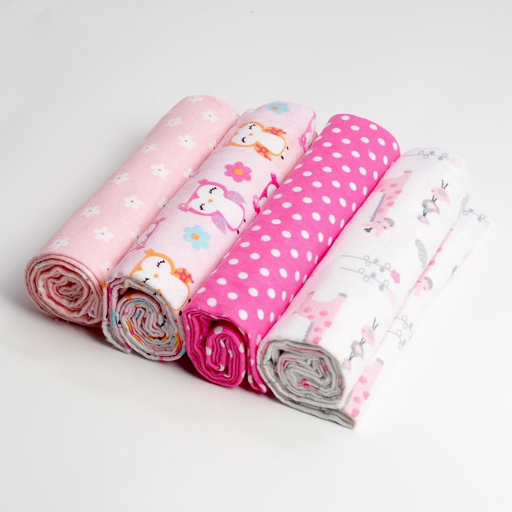 Muslin Flannel Swaddle Set 4 Pcs - Pet and Parent Care