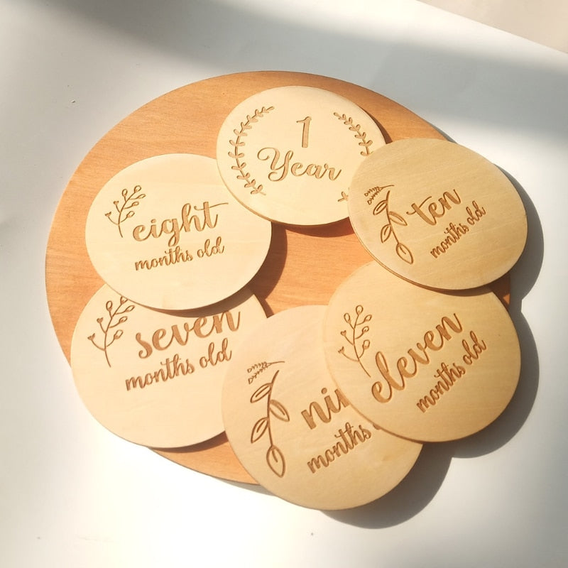 Baby Wooden Milestone Cards - Pet and Parent Care