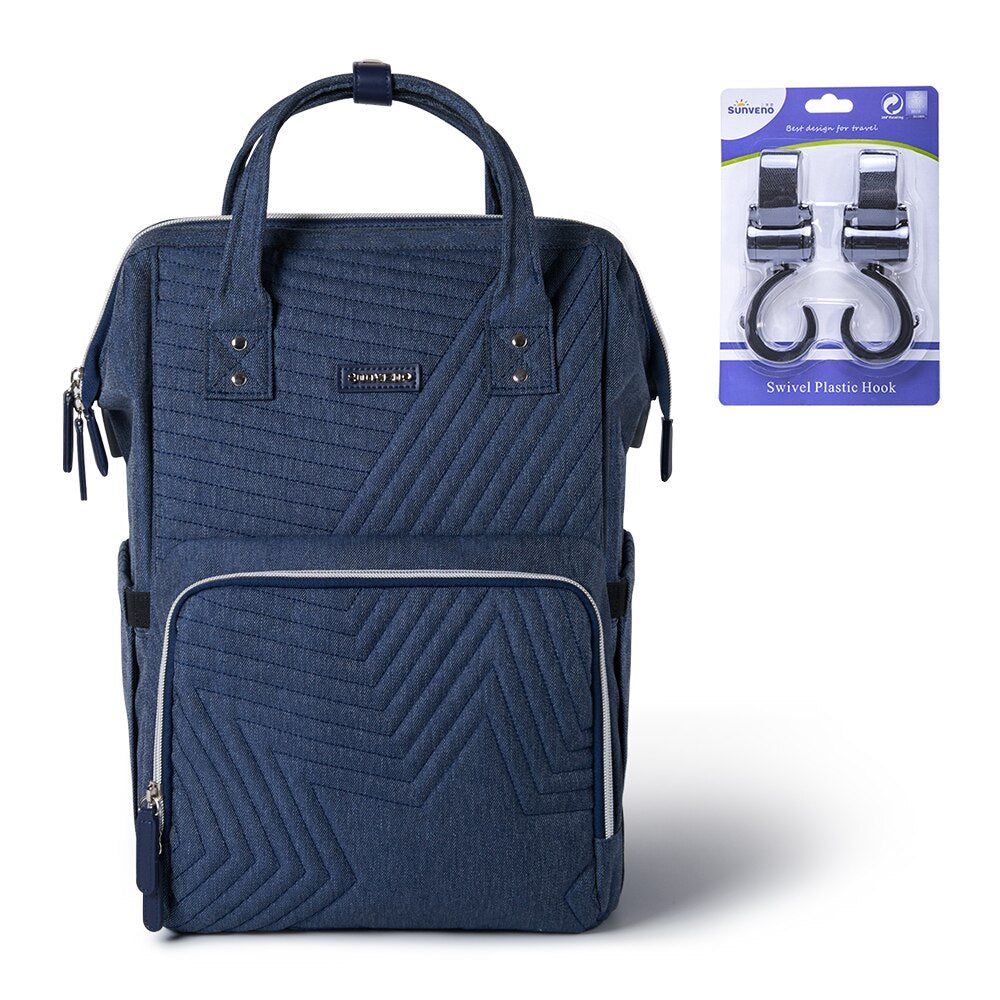 Plain Polyester Diaper Backpack - Pet and Parent Care