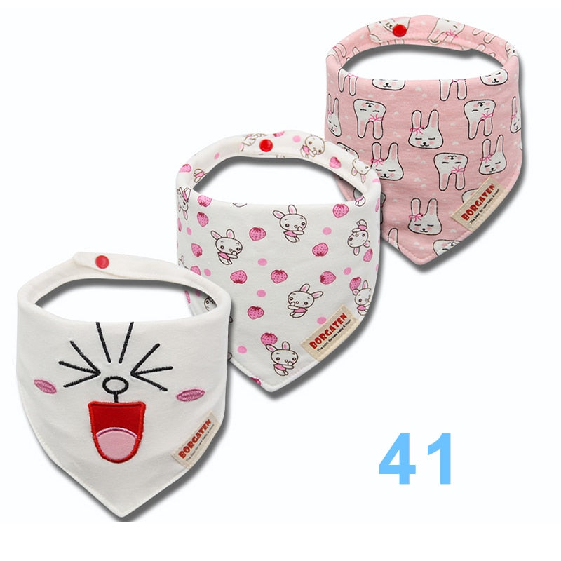 Colorful Waterproof Baby Bibs 3 pcs Set - Pet and Parent Care