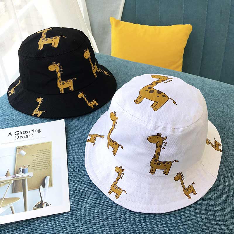 Cartoon Giraffe Printed Sun Hat for Kids - Pet and Parent Care