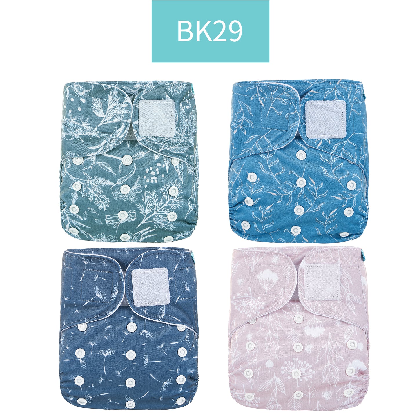 Breathable Washable Cloth Nappies Set with Cute Print - Pet and Parent Care