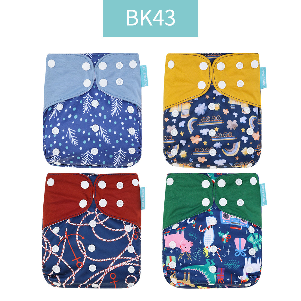 Breathable Washable Cloth Nappies Set with Cute Print - Pet and Parent Care