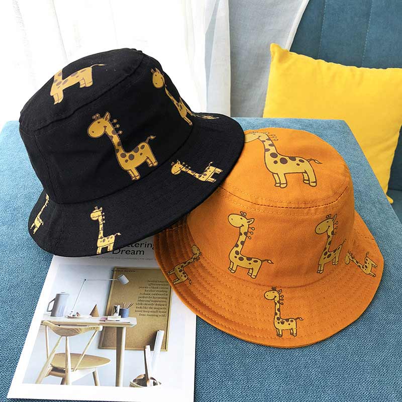 Cartoon Giraffe Printed Sun Hat for Kids - Pet and Parent Care