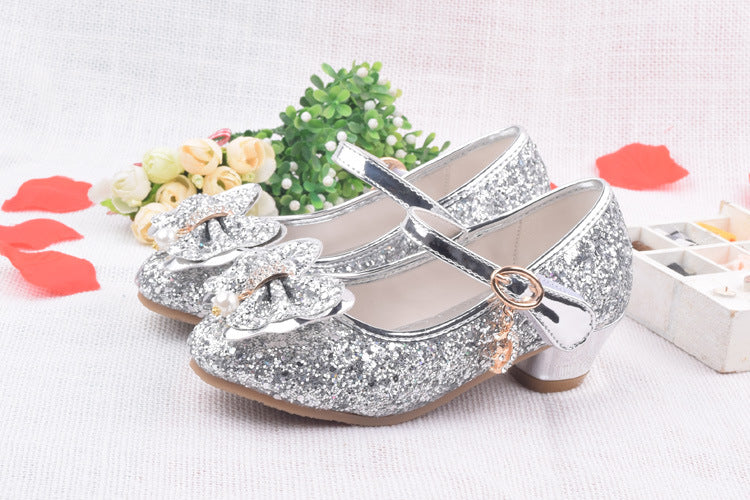 Glitter Brilliant Leather Shoes For Girls - Pet and Parent Care