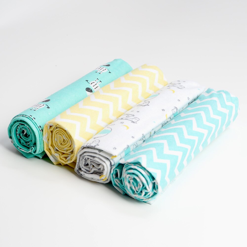Muslin Flannel Swaddle Set 4 Pcs - Pet and Parent Care