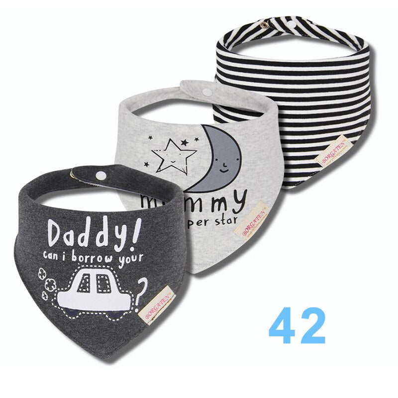 Colorful Waterproof Baby Bibs 3 pcs Set - Pet and Parent Care