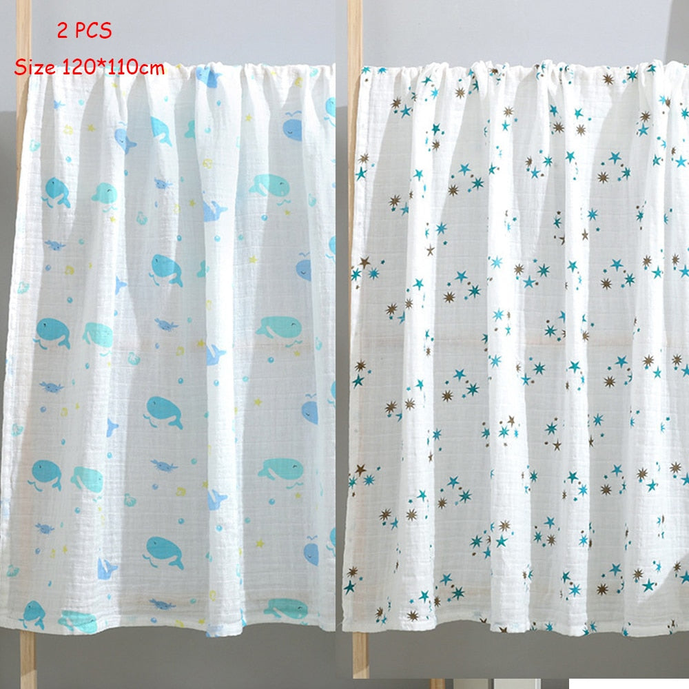 Muslin Flannel Swaddle Set 4 Pcs - Pet and Parent Care