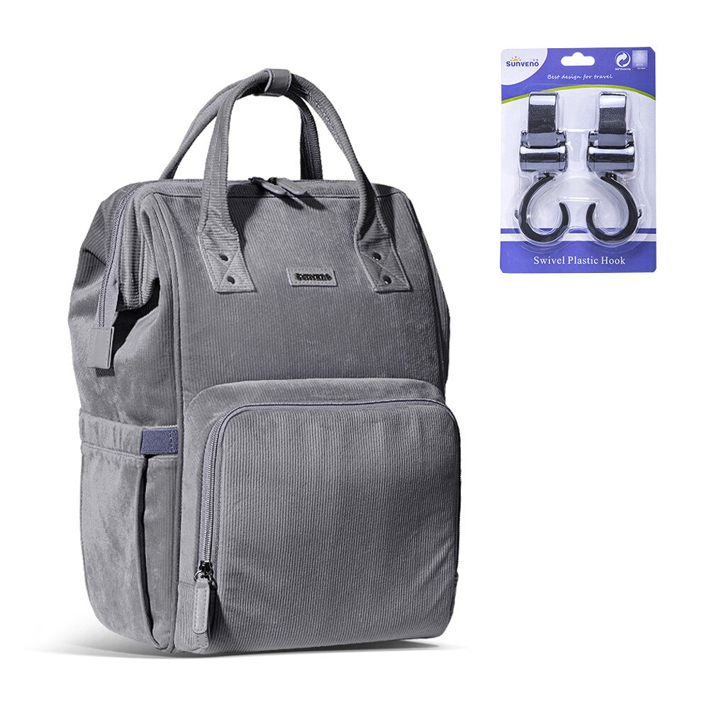 Plain Polyester Diaper Backpack - Pet and Parent Care