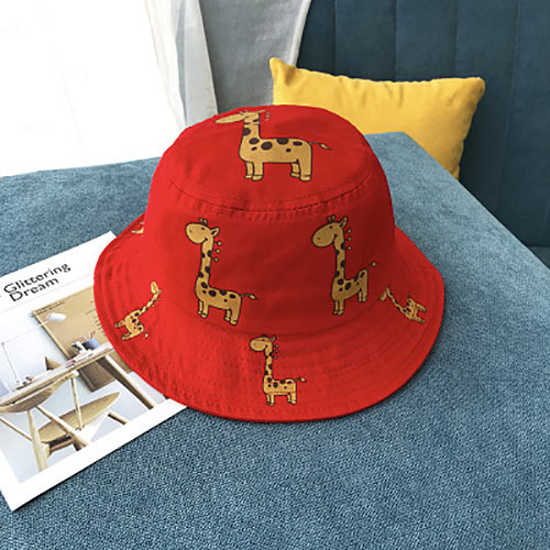 Cartoon Giraffe Printed Sun Hat for Kids - Pet and Parent Care