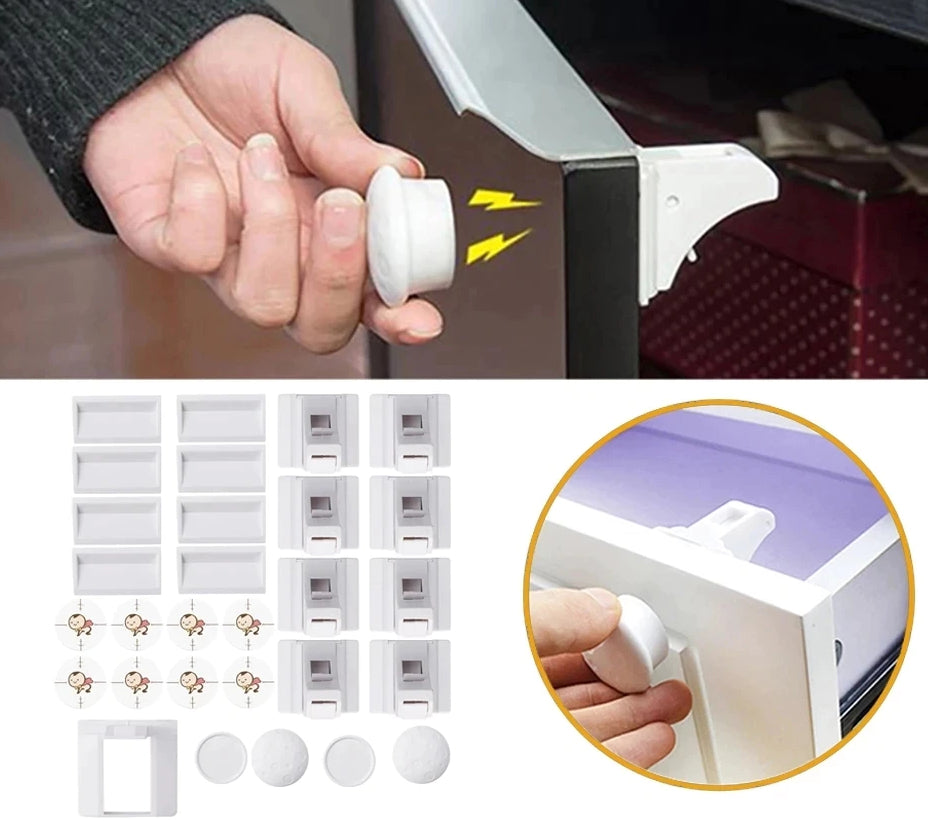 Magnetic Child Lock Protection - Pet and Parent Care