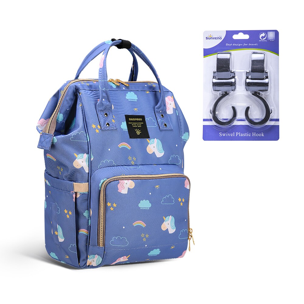 Plain Polyester Diaper Backpack - Pet and Parent Care
