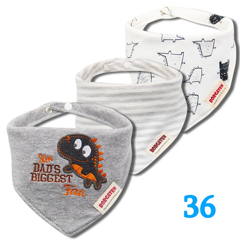 Colorful Waterproof Baby Bibs 3 pcs Set - Pet and Parent Care