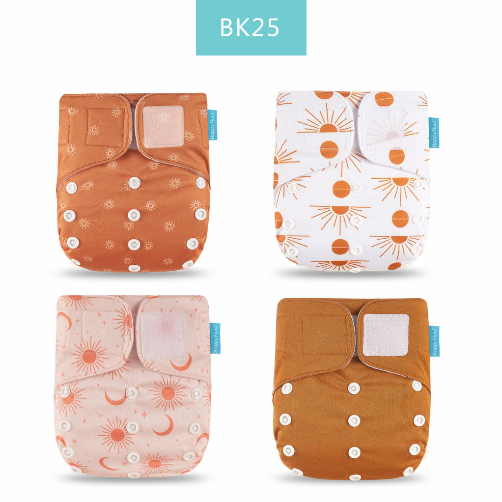 Breathable Washable Cloth Nappies Set with Cute Print - Pet and Parent Care