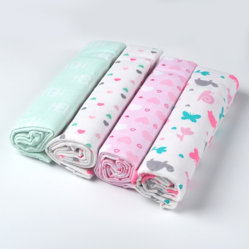 Muslin Flannel Swaddle Set 4 Pcs - Pet and Parent Care