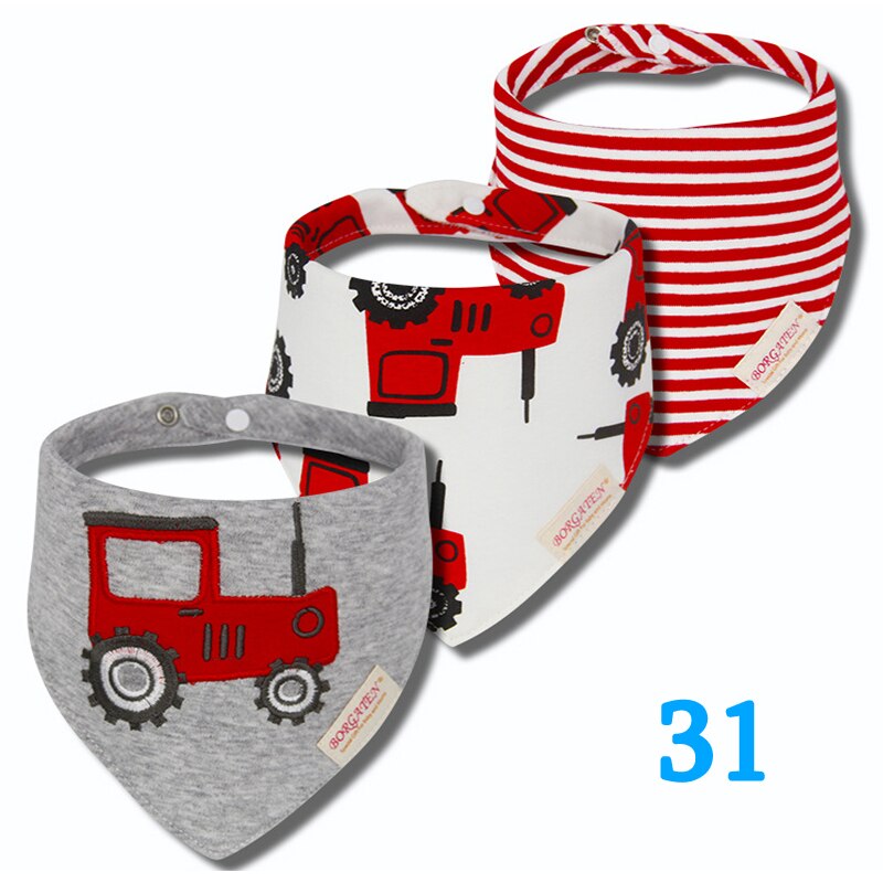 Colorful Waterproof Baby Bibs 3 pcs Set - Pet and Parent Care
