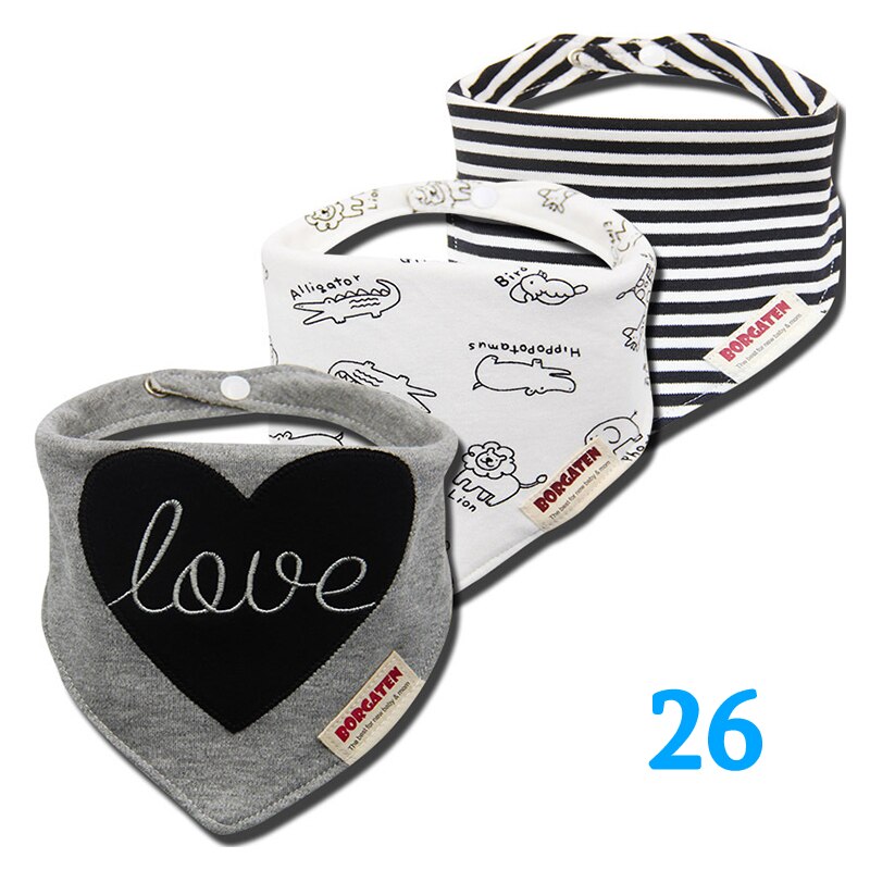 Colorful Waterproof Baby Bibs 3 pcs Set - Pet and Parent Care