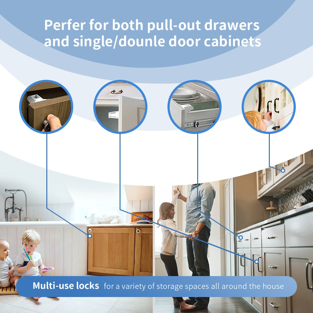 Magnetic Child Lock Protection - Pet and Parent Care