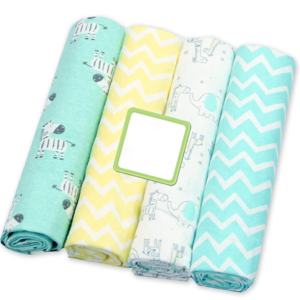 100% Cotton Baby Blankets 4 pcs Set - Pet and Parent Care