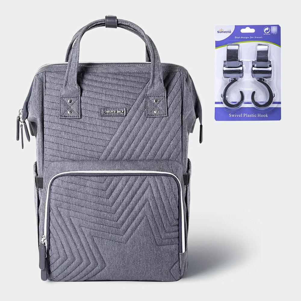 Plain Polyester Diaper Backpack - Pet and Parent Care