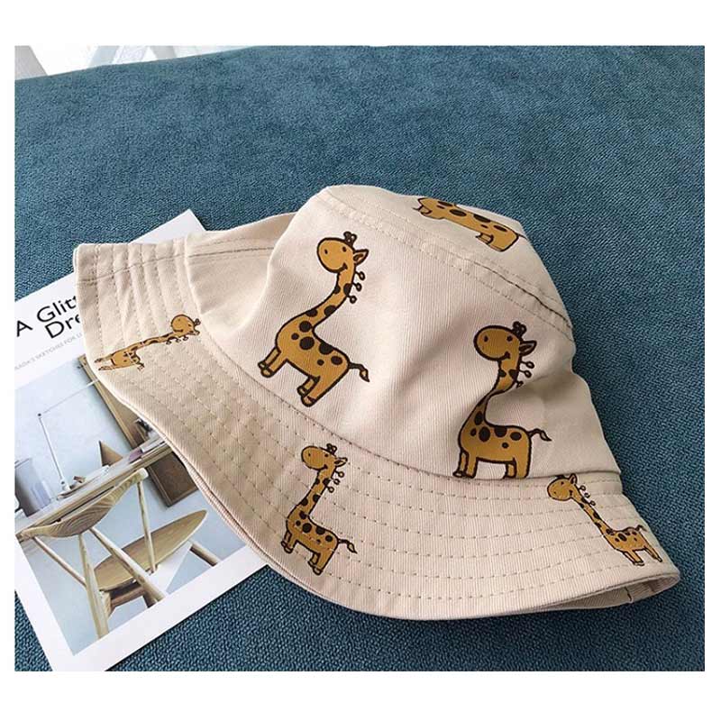Cartoon Giraffe Printed Sun Hat for Kids - Pet and Parent Care