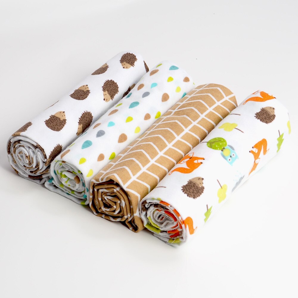 Muslin Flannel Swaddle Set 4 Pcs - Pet and Parent Care