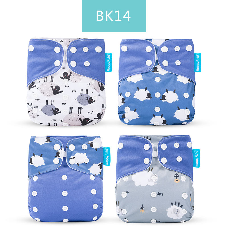 Breathable Washable Cloth Nappies Set with Cute Print - Pet and Parent Care