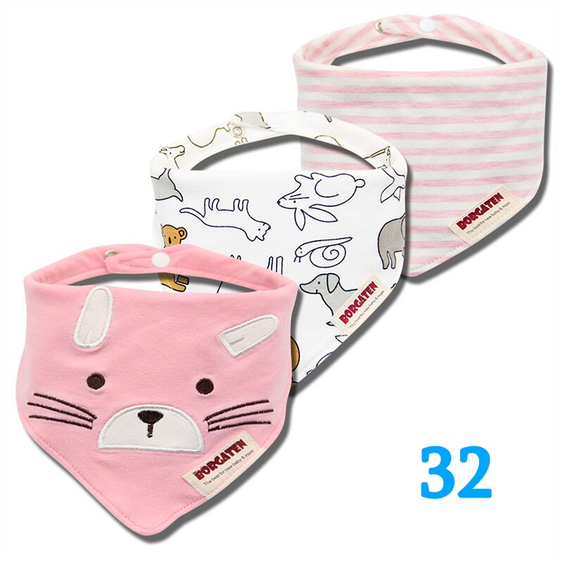 Colorful Waterproof Baby Bibs 3 pcs Set - Pet and Parent Care