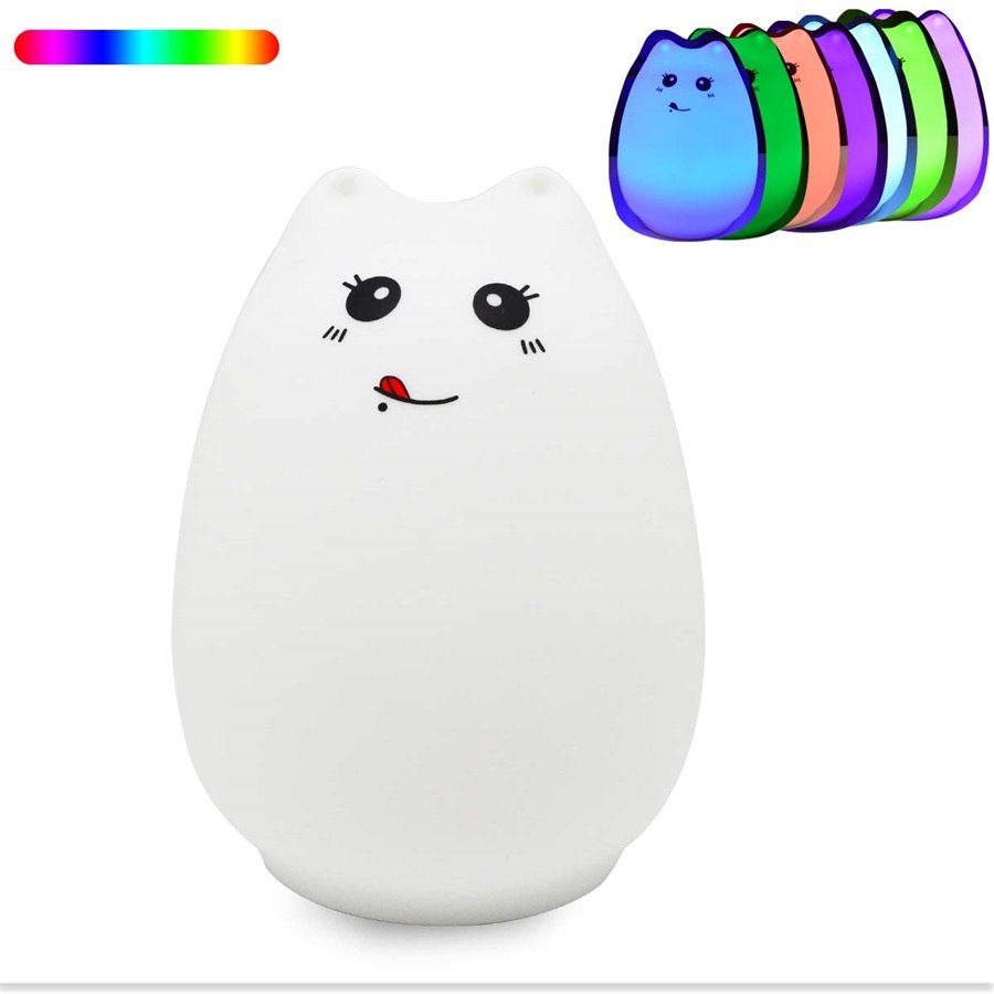 Kid's Bedroom Cute Cat LED Night Light - Pet and Parent Care