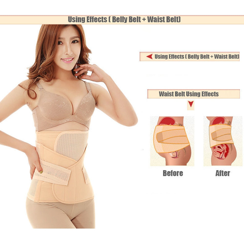 3 in 1 Belly / Abdomen / Postpartum Waist Belt