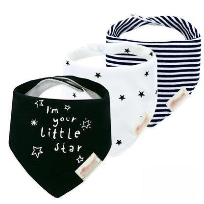 Colorful Waterproof Baby Bibs 3 pcs Set