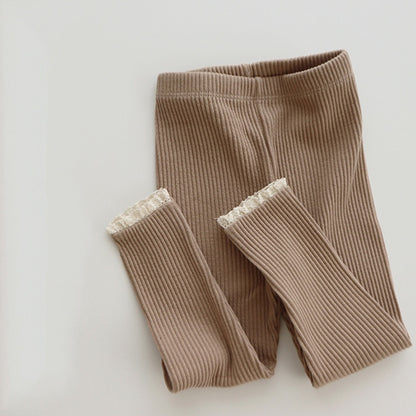 Baby Girl's Knitted Leggings