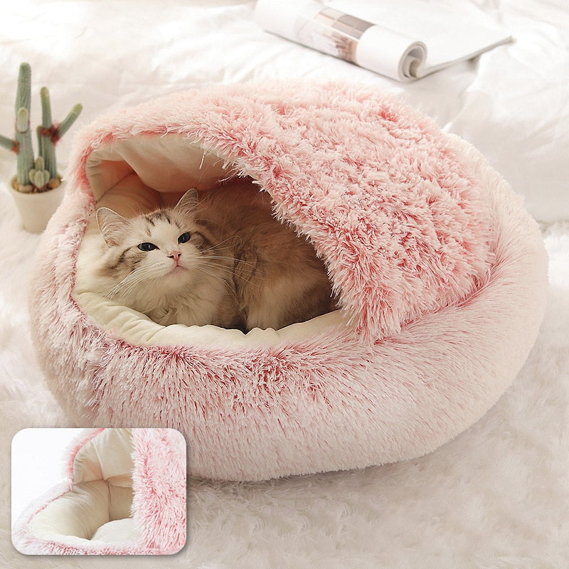 Cats Round Plush Bed