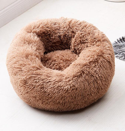 Pet's Round Shaped Fluffy Bed