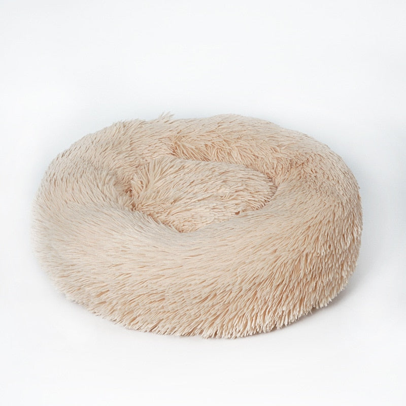 Pet's Round Shaped Fluffy Bed