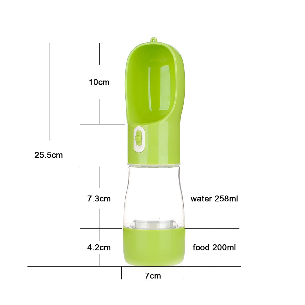 Dog's Travel Water Bottle with Spoon