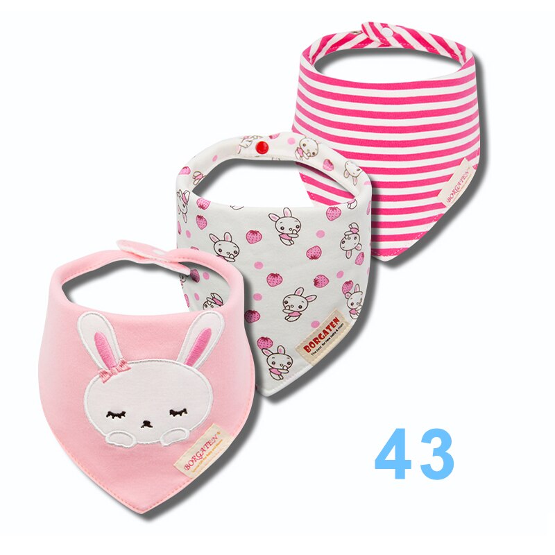 Colorful Waterproof Baby Bibs 3 pcs Set