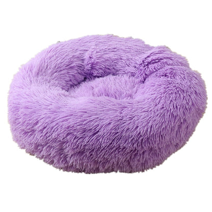 Pet's Round Shaped Fluffy Bed