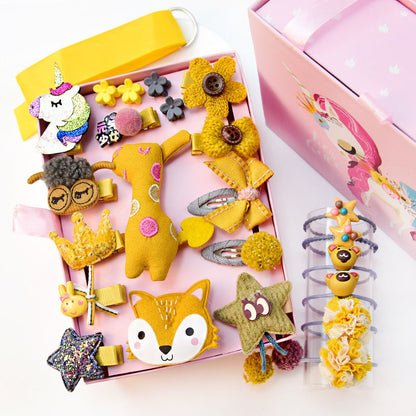 Baby's Cartoon Hair Clips Set